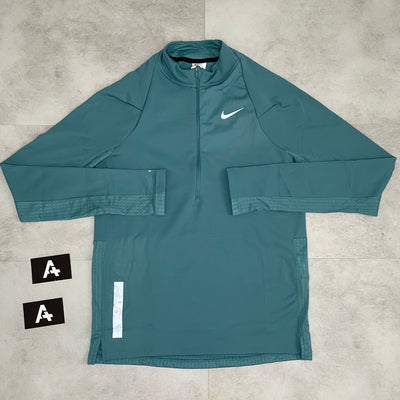 RUN DIVISION THERMA-FIT HALF ZIP - TEAL