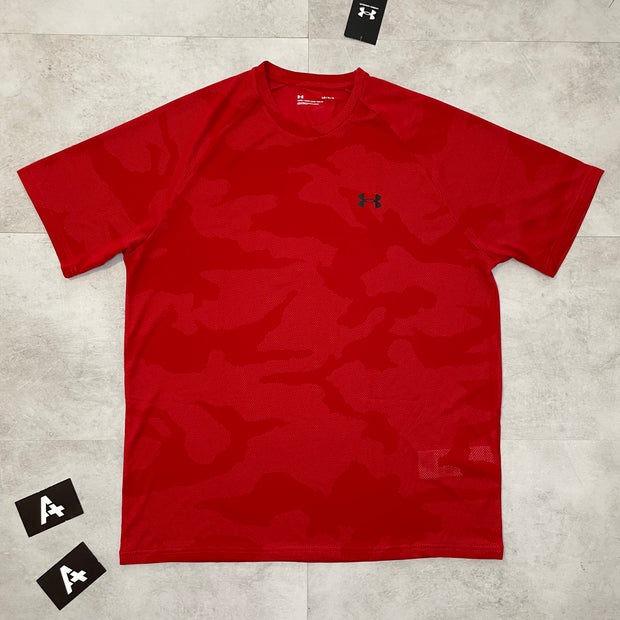 UA CAMO T-SHIRT - RED