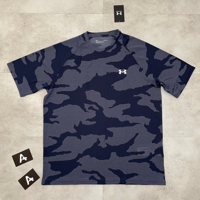 UA CAMO T-SHIRT - MIDNIGHT NAVY