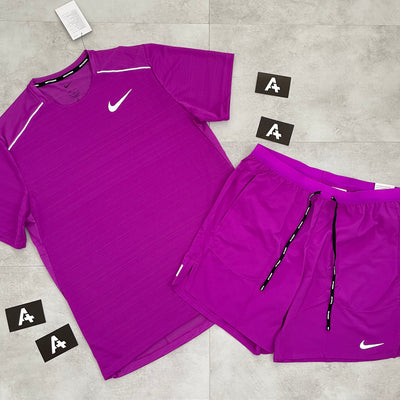 MILER T-SHIRT & FLEX STRIDE SET - PURPLE