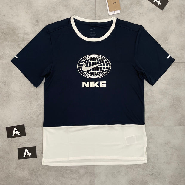 HERITAGE DRI-FIT MILER - NAVY / WHITE