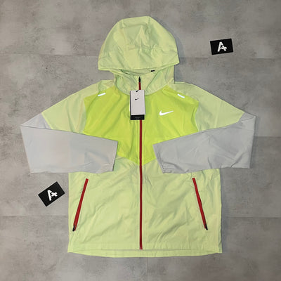 UV REPEL WINDRUNNER - LIME / RED