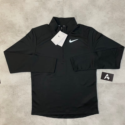 HYBRID 1/4 ZIP - BLACK